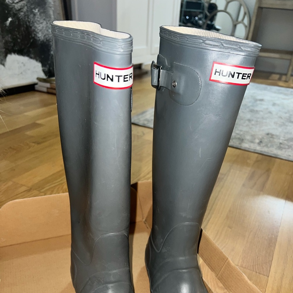 Hunter knee high boots